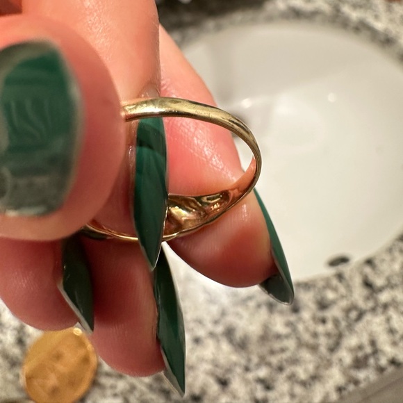 Mejuri 14k gold Croissant Dome Ring - Picture 8 of 8